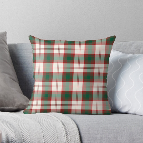 Lindsay Dress tartan throw pillow