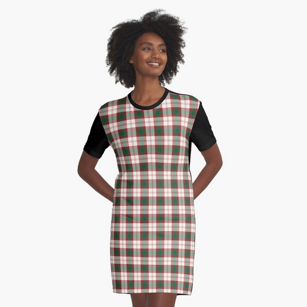 Lindsay Dress tartan tee shirt dress