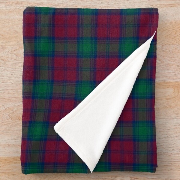 Lindsay tartan fleece throw blanket