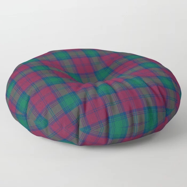 Lindsay tartan floor pillow