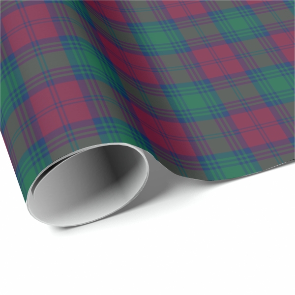 Lindsay tartan wrapping paper