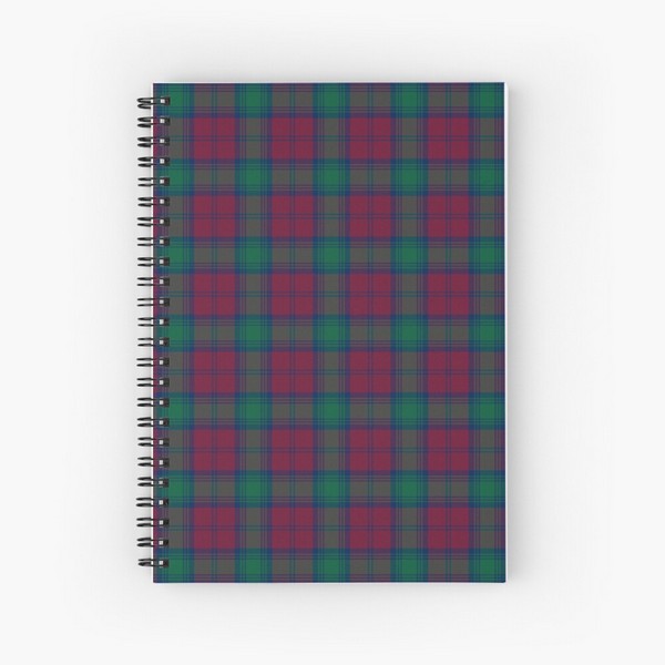 Lindsay tartan spiral notebook