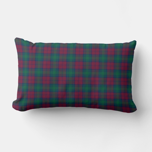 Lindsay tartan lumbar cushion