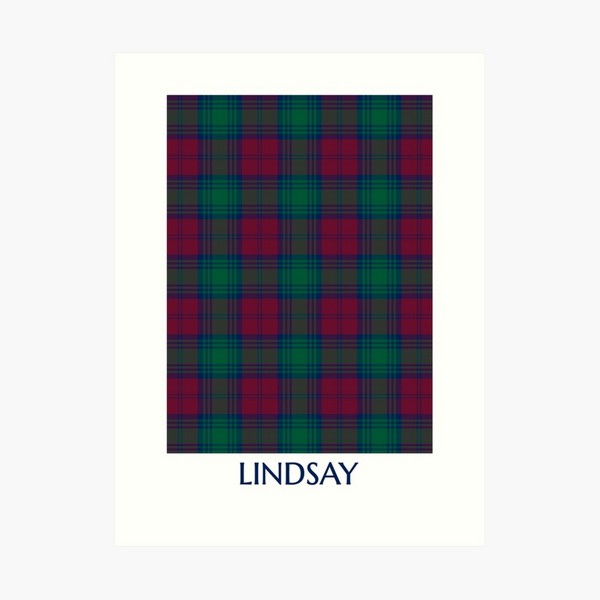 Lindsay tartan art print