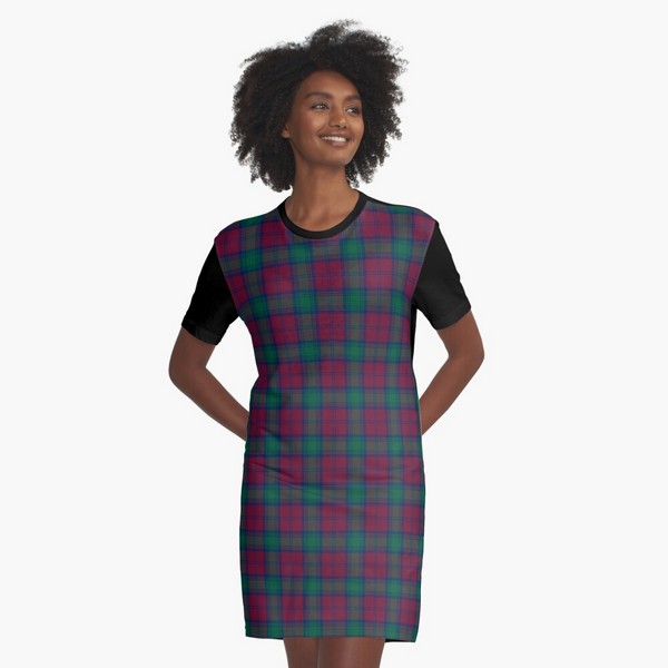 Lindsay tartan tee shirt dress