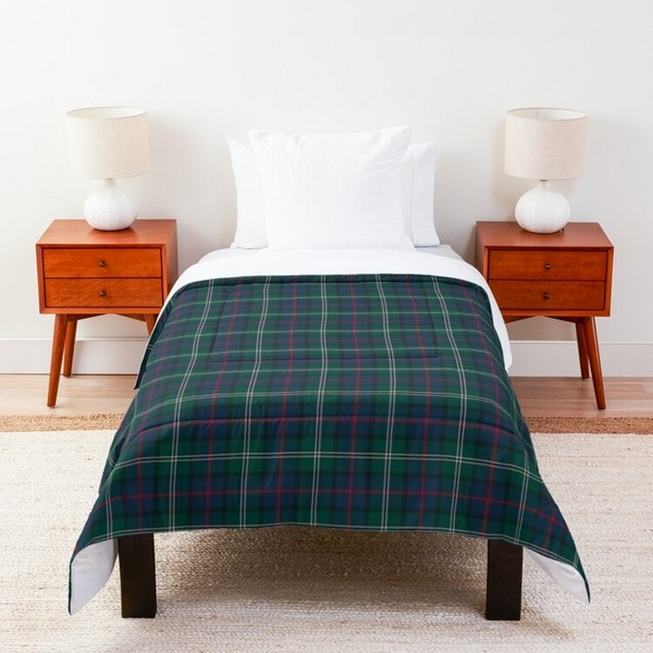 Loch Carron District tartan comforter