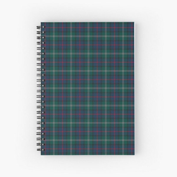 Loch Carron District tartan spiral notebook