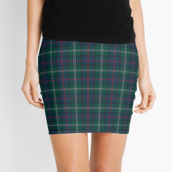Loch Carron District tartan mini skirt