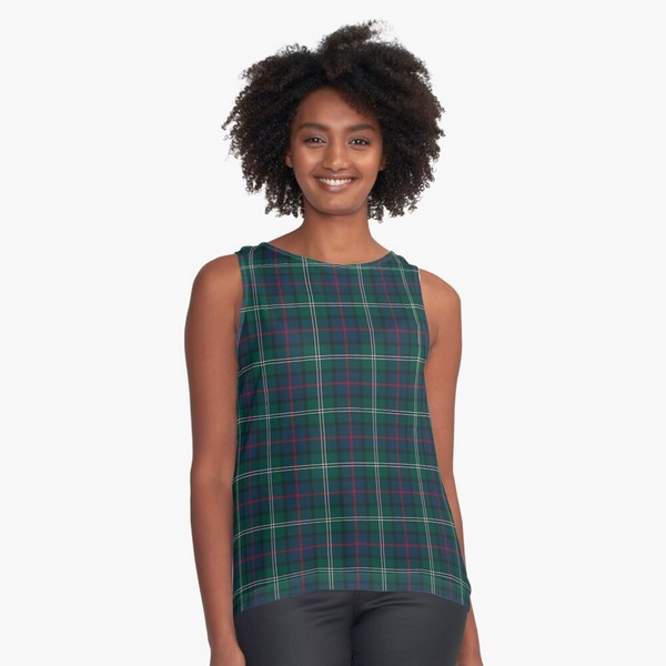 Loch Carron District tartan sleeveless top