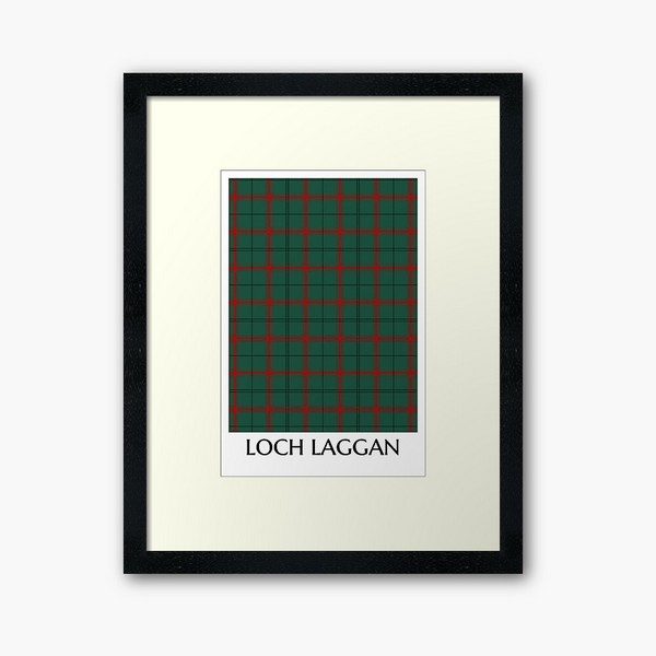 Loch Laggan District tartan framed print