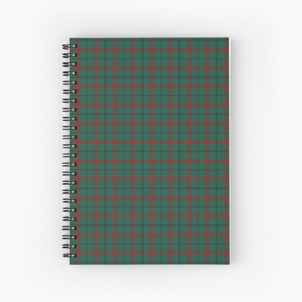 Loch Laggan District tartan spiral notebook