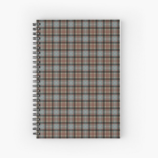 Lochaber District tartan spiral notebook