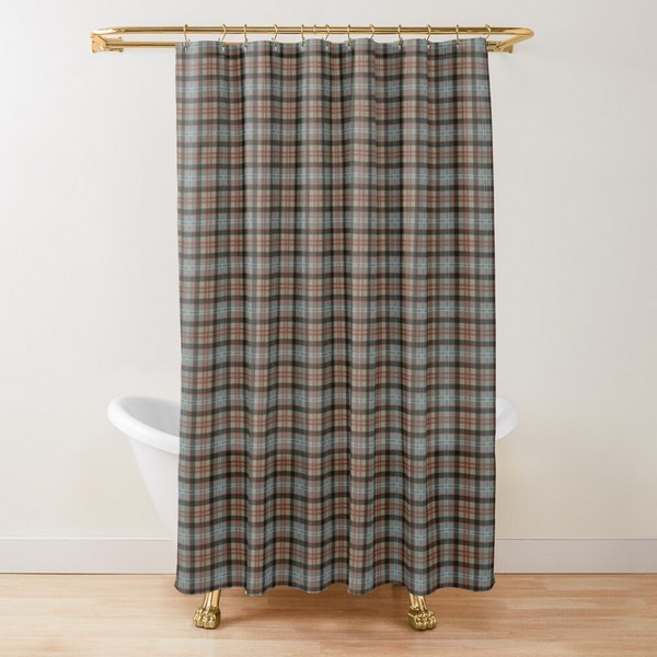 Lochaber District tartan shower curtain