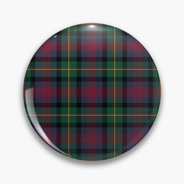 Logan tartan pinback button