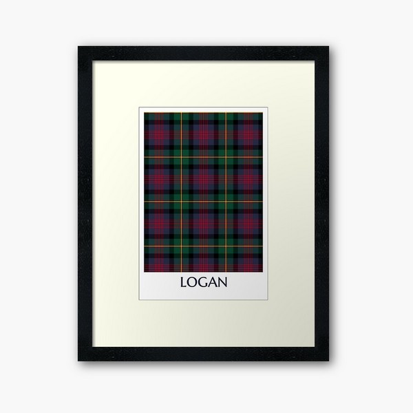Logan tartan framed print