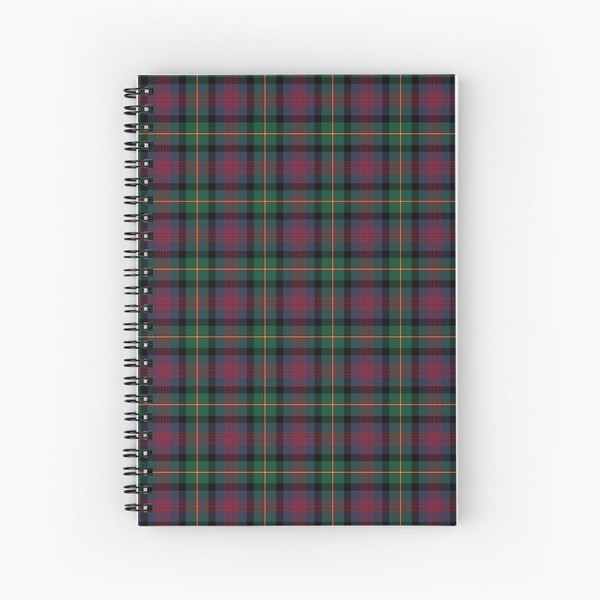 Logan tartan spiral notebook