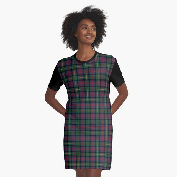 Logan tartan tee shirt dress