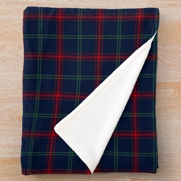 Lynch tartan fleece throw blanket