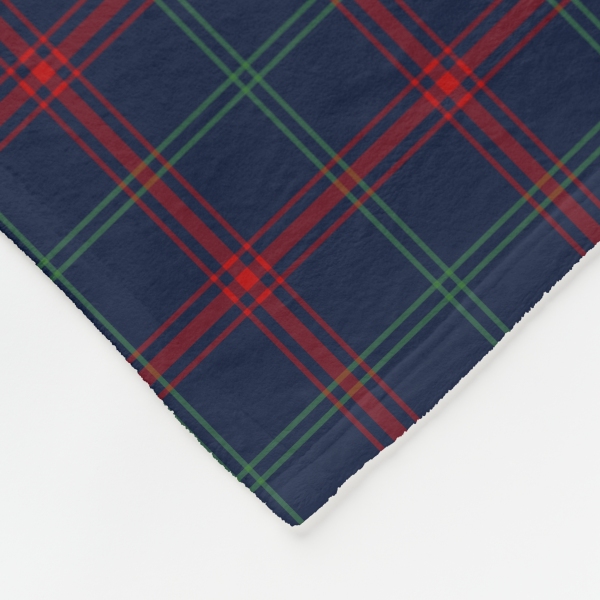 Lynch tartan fleece blanket