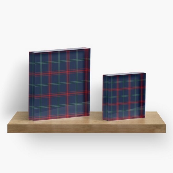 Lynch tartan acrylic block