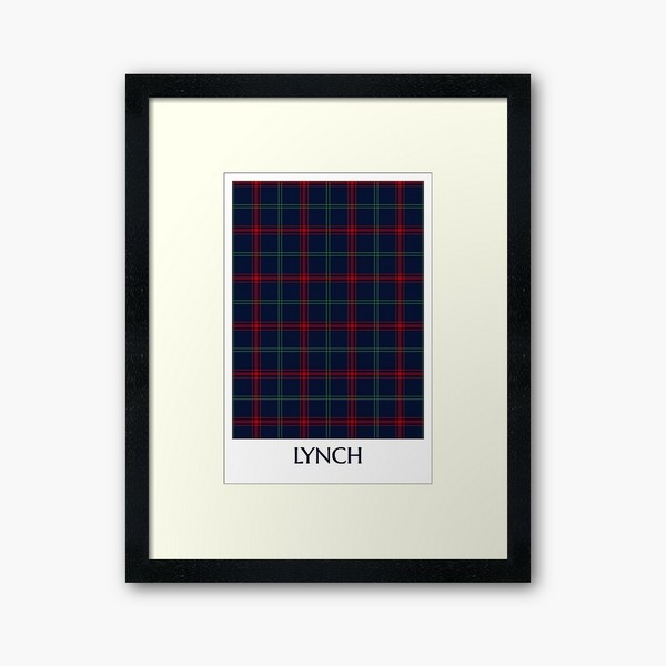 Lynch tartan framed print