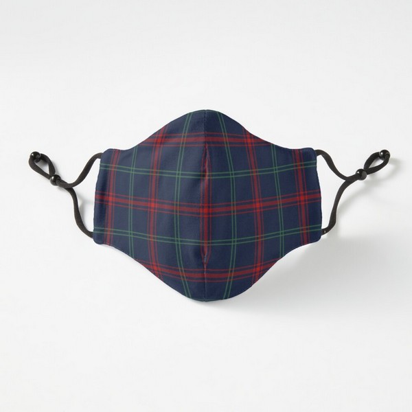Lynch tartan fitted face mask