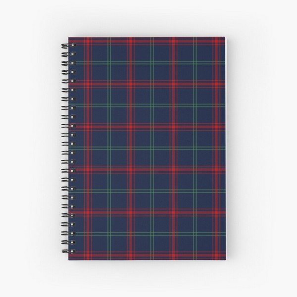 Lynch tartan spiral notebook