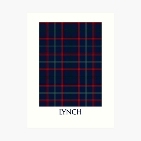 Lynch tartan art print