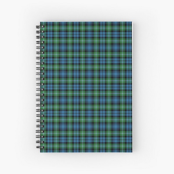 Lyon tartan spiral notebook