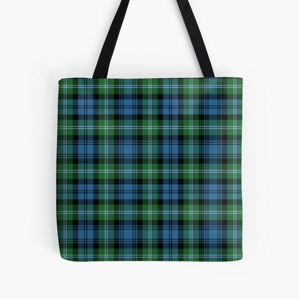 Lyon tartan tote bag