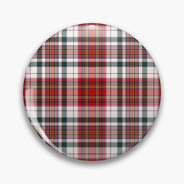 MacAlister tartan pinback button