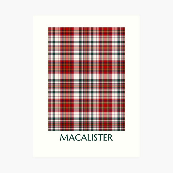 MacAlister tartan art print