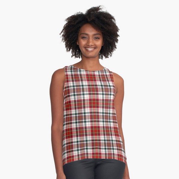 MacAlister tartan sleeveless top