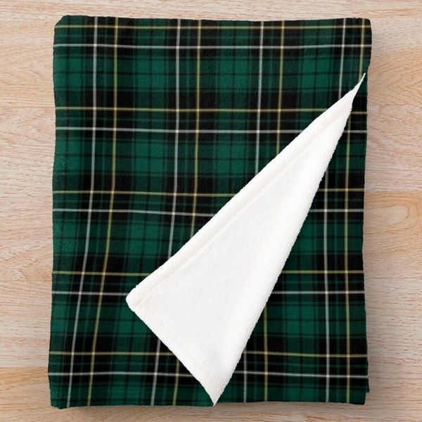 MacAlpine tartan fleece throw blanket