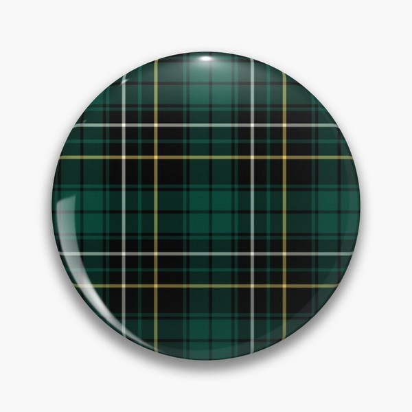 MacAlpine tartan pinback button