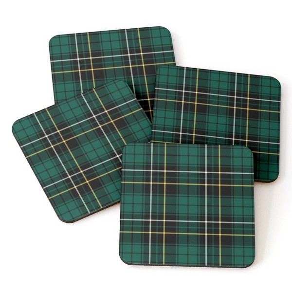 MacAlpine tartan beverage coasters