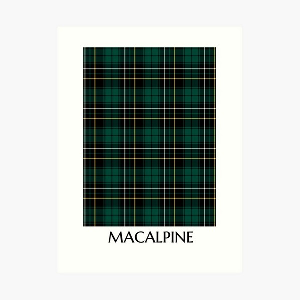 MacAlpine tartan art print