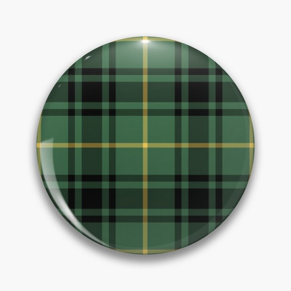 MacArthur tartan pinback button