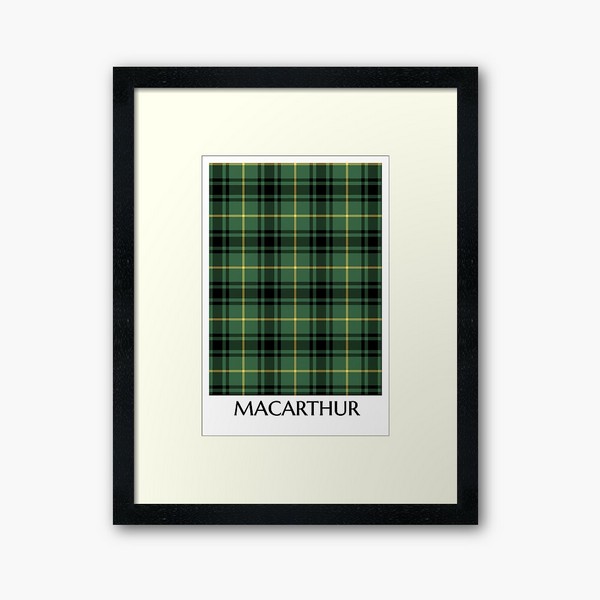 Clan MacArthur Tartan Framed Print