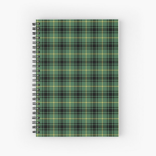 MacArthur tartan spiral notebook
