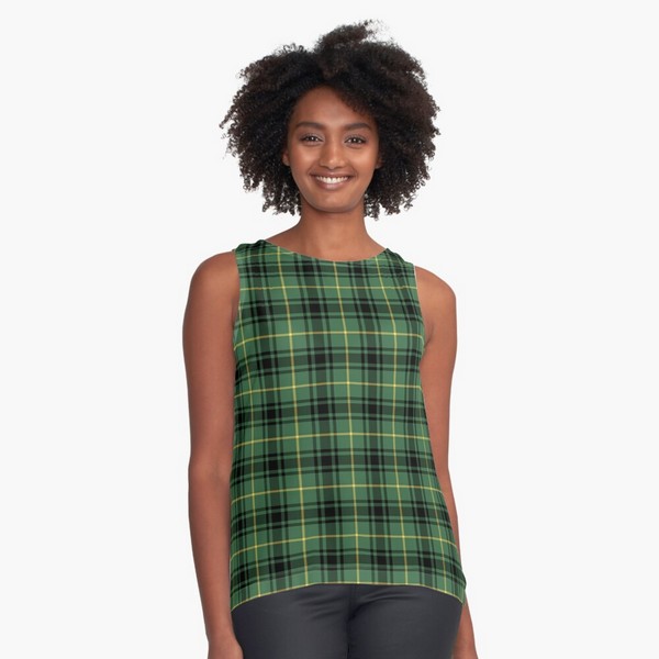 MacArthur tartan sleeveless top