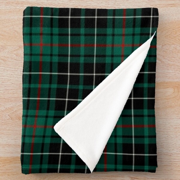 MacAulay Hunting tartan fleece throw blanket