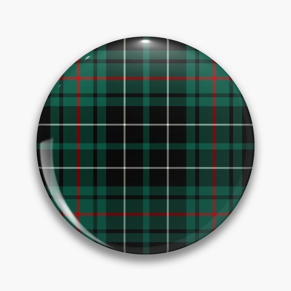 MacAulay Hunting tartan pinback button