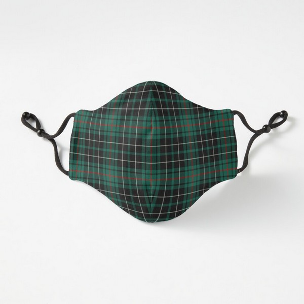 MacAulay Hunting tartan fitted face mask