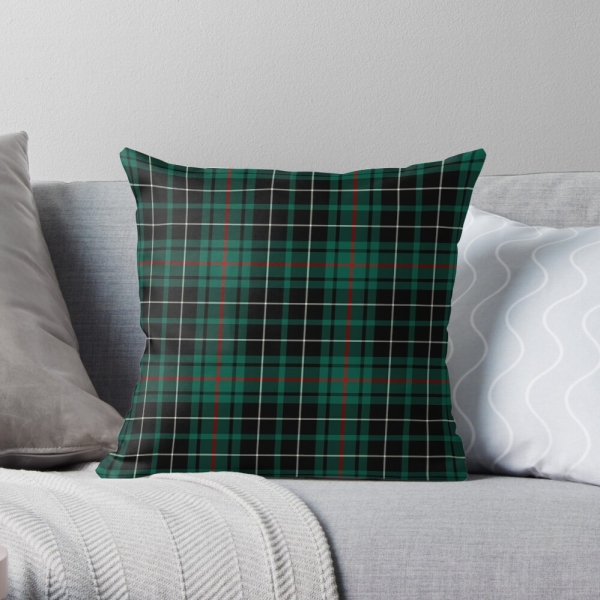 MacAulay Hunting tartan throw pillow