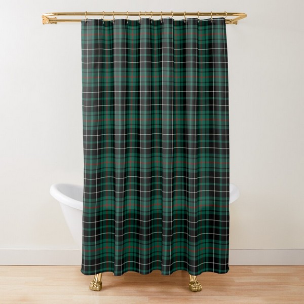 MacAulay Hunting tartan shower curtain