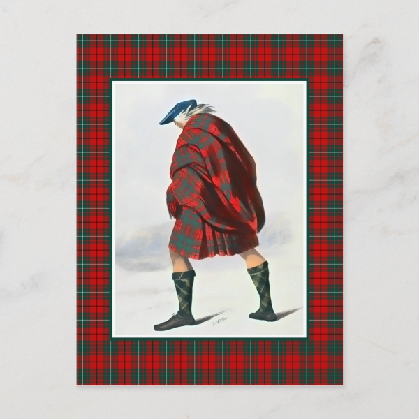 MacAulay tartan postcard