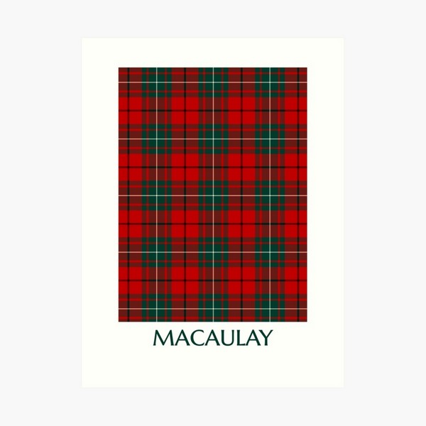 MacAulay tartan art print