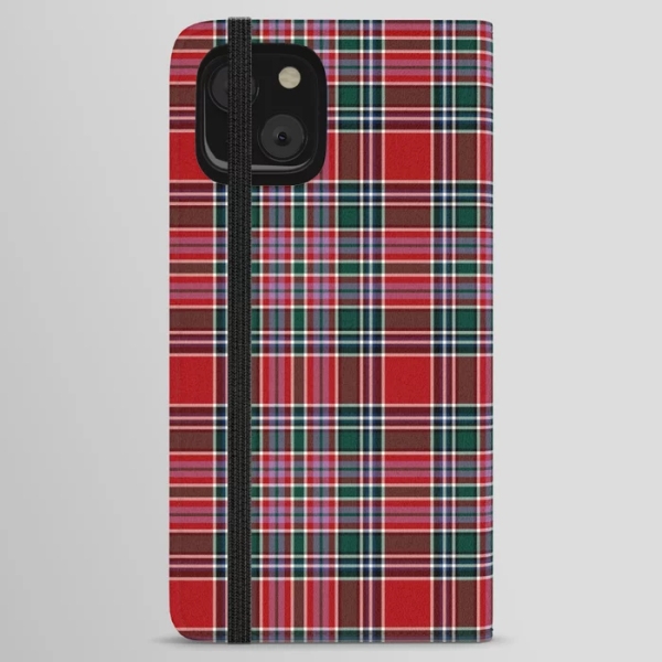 MacBean tartan iPhone wallet case