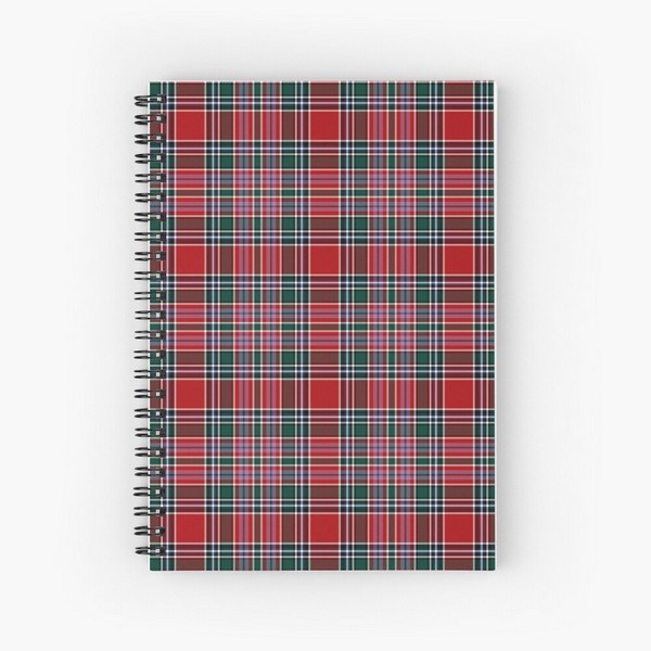 MacBean tartan spiral notebook